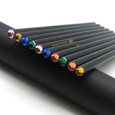 black wood pencil with diamond-1
